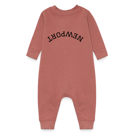 Baby Fleece One Piece - mauve